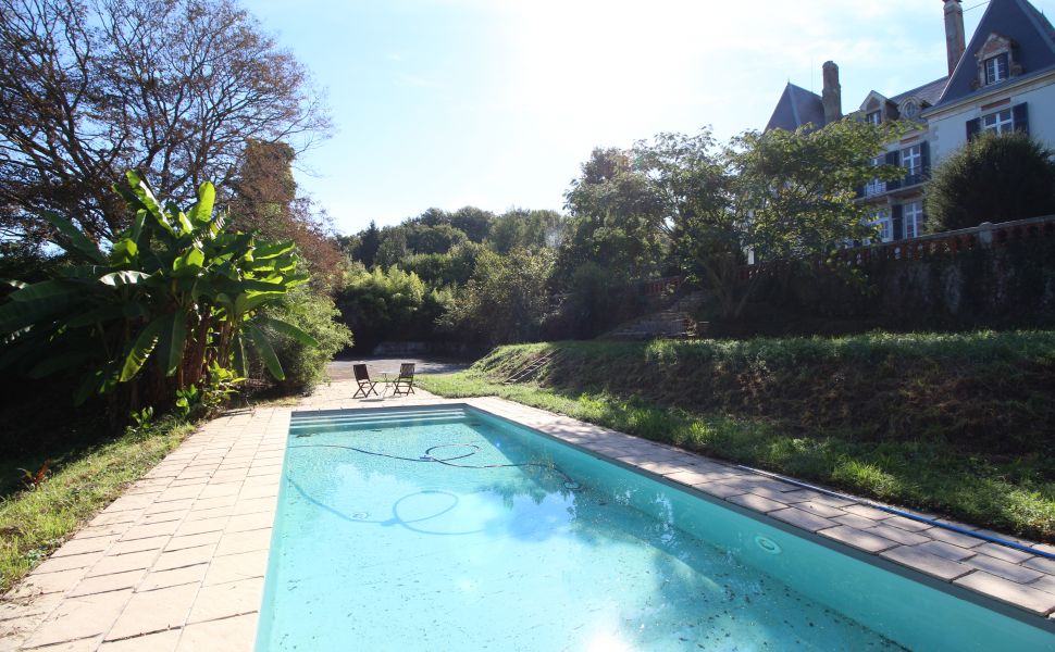 Elégant Château de XIXe Siècle; Architecture intérieure de Napoleon III; 4HA avec Piscine