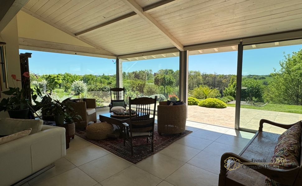 Architect led Restoration of this Deceptively Spacious Farmhouse & Barn with Pyrenean Views!