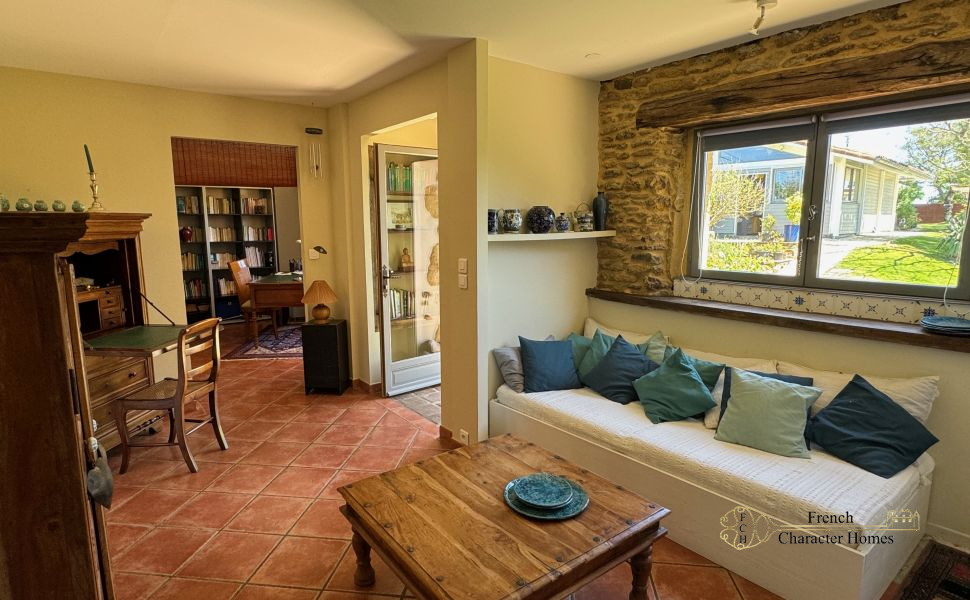 Architect led Restoration of this Deceptively Spacious Farmhouse & Barn with Pyrenean Views!