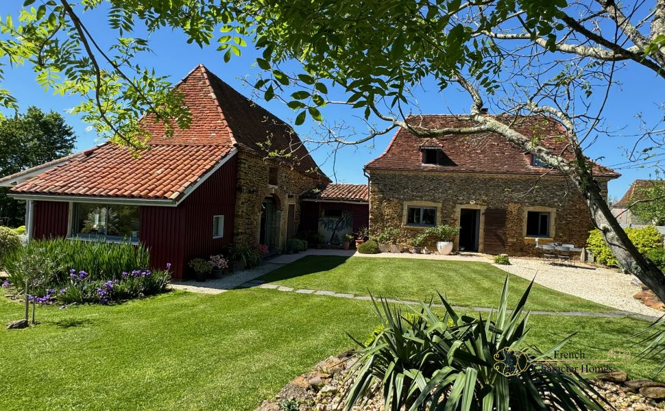 Architect led Restoration of this Deceptively Spacious Farmhouse & Barn with Pyrenean Views!