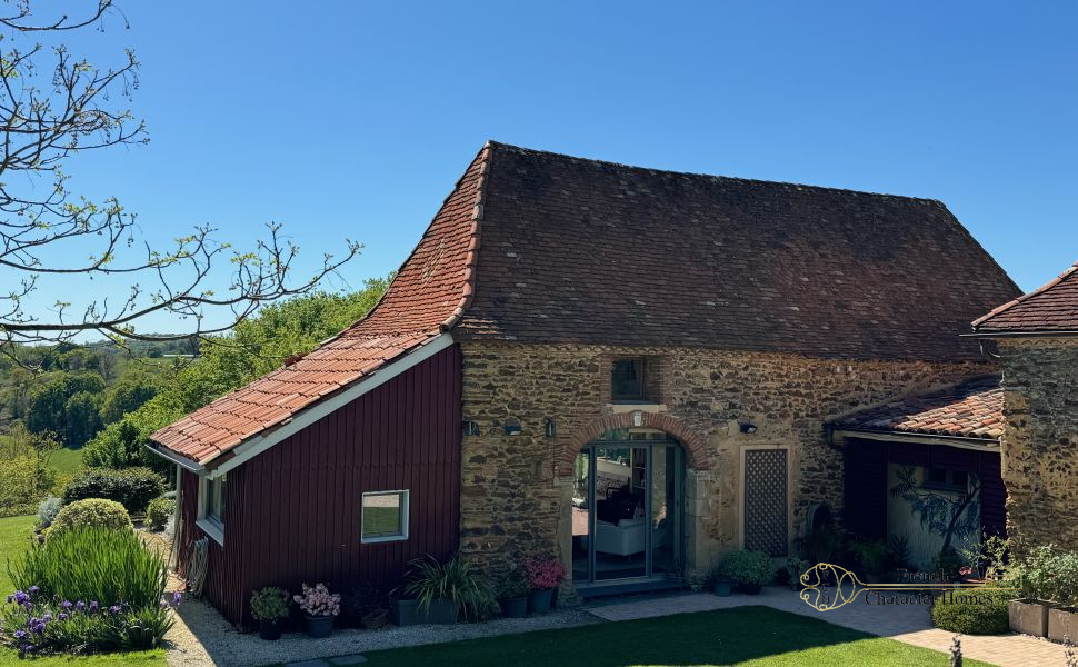 Architect led Restoration of this Deceptively Spacious Farmhouse & Barn with Pyrenean Views!